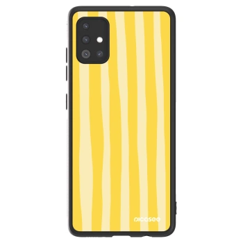 Picasee ULTIMATE CASE für Samsung Galaxy A51 A515F - Lines lemon