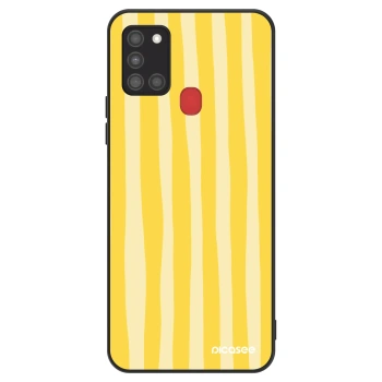 Hülle für Samsung Galaxy A21s - Lines lemon