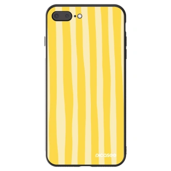 Hülle für Apple iPhone 7 Plus - Lines lemon