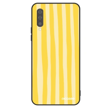 Hülle für Samsung Galaxy A50 A505F - Lines lemon