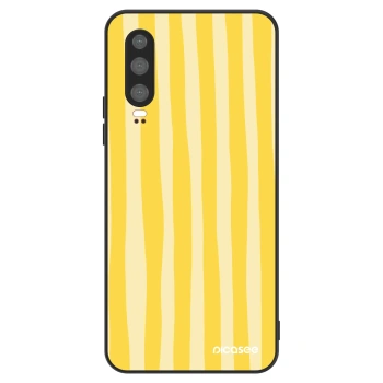 Hülle für Huawei P30 - Lines lemon