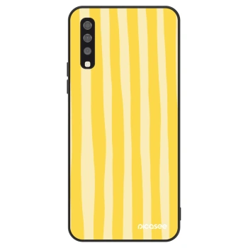 Hülle für Samsung Galaxy A70 A705F - Lines lemon