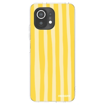 Picasee Xiaomi Mi 11 Hülle - Transparentes Silikon - Lines lemon