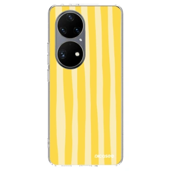 Hülle für Huawei P50 - Lines lemon