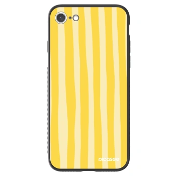 Picasee ULTIMATE CASE für Apple iPhone SE 2020 - Lines lemon