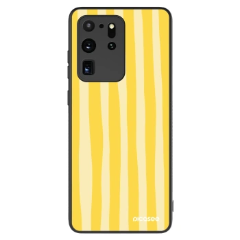 Hülle für Samsung Galaxy S20 Ultra 5G G988F - Lines lemon