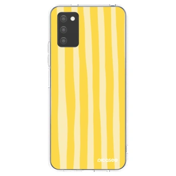 Hülle für Samsung Galaxy A03s A037G - Lines lemon