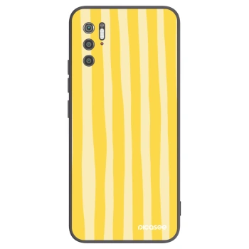 Picasee Xiaomi Poco M3 Pro 5G Hülle - Schwarzes Silikon - Lines lemon