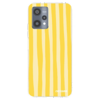 Picasee Realme 9 Pro 5G Hülle - Transparentes Silikon - Lines lemon