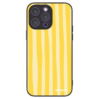 Picasee ULTIMATE CASE für Apple iPhone 14 Pro Max - Lines lemon