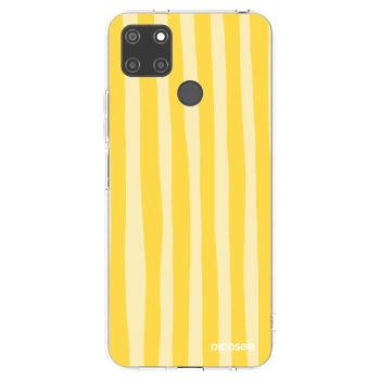 Picasee Realme C21Y Hülle - Transparentes Silikon - Lines lemon