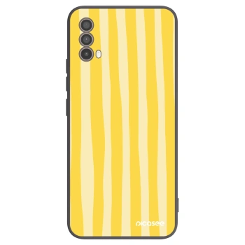 Hülle für Motorola Moto E40 - Lines lemon