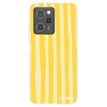 Picasee Xiaomi Poco X5 Pro Hülle - Transparentes Silikon - Lines lemon