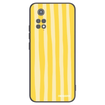 Picasee Xiaomi Redmi Note 11S 5G Hülle - Schwarzes Silikon - Lines lemon