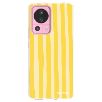 Picasee Xiaomi 13 Lite Hülle - Transparentes Silikon - Lines lemon