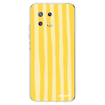 Picasee Xiaomi 13 Pro Hülle - Transparentes Silikon - Lines lemon
