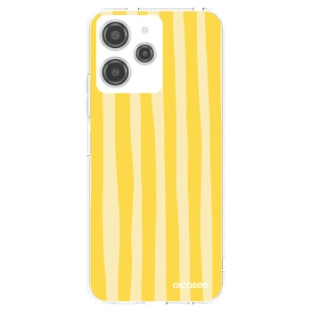 Picasee Xiaomi Redmi 12 4G Hülle - Transparentes Silikon - Lines lemon