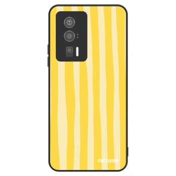 Hülle für Xiaomi Poco F5 Pro 5G - Lines lemon