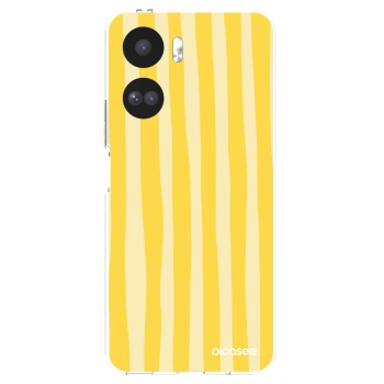Picasee Honor 90 Lite 5G Hülle - Transparentes Silikon - Lines lemon