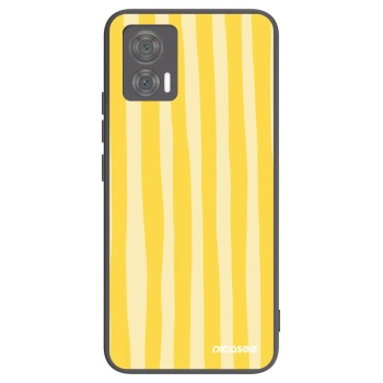 Hülle für Motorola Edge 30 Neo - Lines lemon