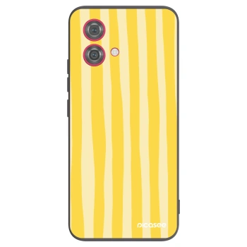 Hülle für Motorola Moto G84 5G - Lines lemon
