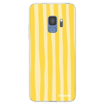 Hülle für Samsung Galaxy S9 G960F - Lines lemon