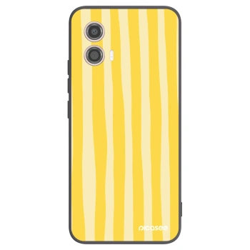 Hülle für Motorola Moto G53 5G - Lines lemon