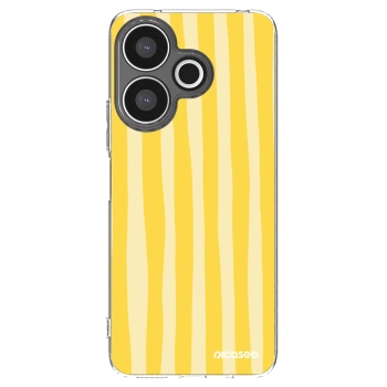 Picasee Xiaomi Redmi 13 4G Hülle - Transparentes Silikon - Lines lemon