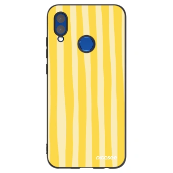 Hülle für Huawei P Smart 2019 - Lines lemon