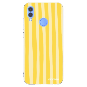 Picasee Honor 10 Lite Hülle - Transparentes Silikon - Lines lemon