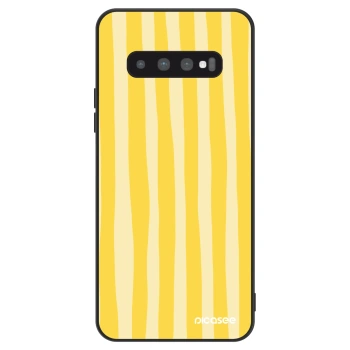 Hülle für Samsung Galaxy S10 Plus G975 - Lines lemon