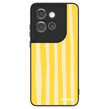 Hülle für Motorola Edge 50 Neo - Lines lemon