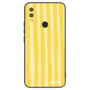 Picasee Xiaomi Redmi Note 7 Hülle - Schwarzes Silikon - Lines lemon