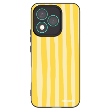 Picasee Honor 400 Lite 5G Hülle - Schwarzes Silikon - Lines lemon