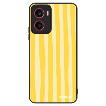 Hülle für Motorola Moto G05 - Lines lemon