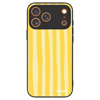 Picasee ULTIMATE CASE MagSafe für Apple iPhone 17 Pro Max - Lines lemon