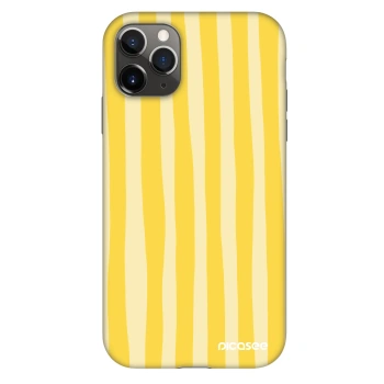 Hülle für Apple iPhone 11 Pro - Lines lemon