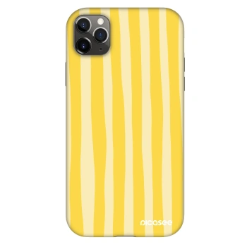 Hülle für Apple iPhone 11 Pro Max - Lines lemon