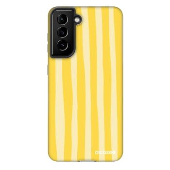 Hülle für Samsung Galaxy S21 FE 5G - Lines lemon