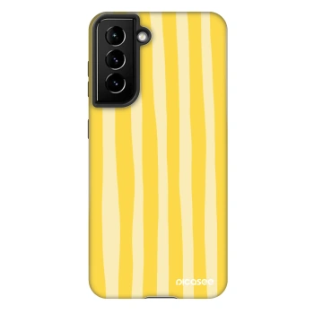 Hülle für Samsung Galaxy S21 5G G991B - Lines lemon