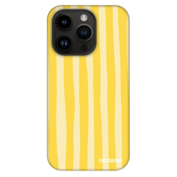 Hülle für Apple iPhone 14 Pro - Lines lemon
