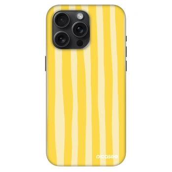Hülle für Apple iPhone 15 Pro Max - Lines lemon