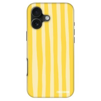 Hülle für Apple iPhone 16 - Lines lemon