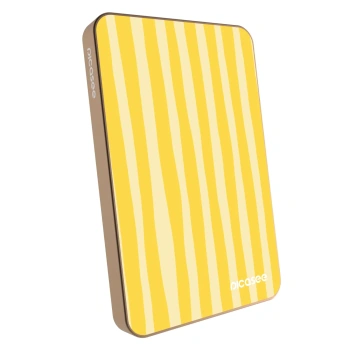 Powerbank mit MagSafe 5 000 mAh Golden - Lines lemon