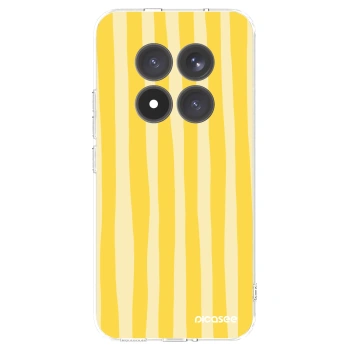 Picasee Xiaomi Redmi Note 15 Pro+ Hülle - Transparentes Silikon - Lines lemon