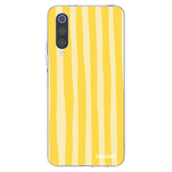 Picasee Xiaomi Mi 9 SE Hülle - Transparentes Silikon - Lines lemon