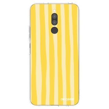 Picasee Xiaomi Redmi 8 Hülle - Transparentes Silikon - Lines lemon