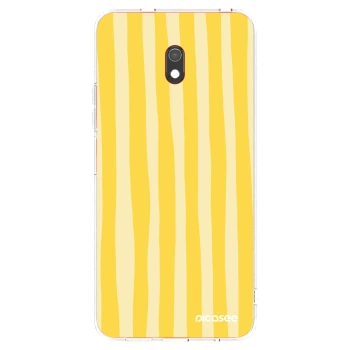 Hülle für Xiaomi Redmi 8A - Lines lemon