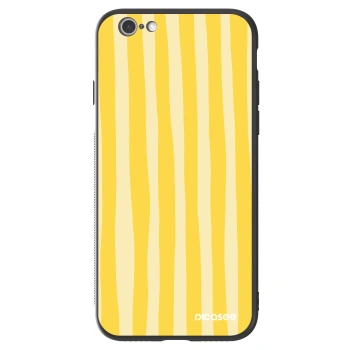 Hülle für Apple iPhone 6/6S - Lines lemon