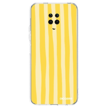 Picasee Xiaomi Redmi Note 9 Pro Hülle - Transparentes Silikon - Lines lemon